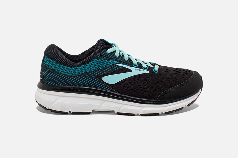 Brooks Damen Dyad 10 Laufschuhe Schwarz/Blau Sale 579-014526